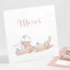 Remerciements naissance Calin frangin*Faire-part Elégant Sale