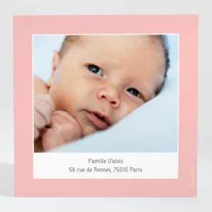 Remerciements naissance Calin parents*Faire-part Elégant Hot