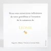 Remerciements naissance Citronne*Faire-part Elégant Sale