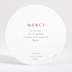 Remerciements naissance Cherry cherry dore*Faire-part Elégant Online