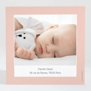 Remerciements naissance Calin frangin*Faire-part Elégant Sale