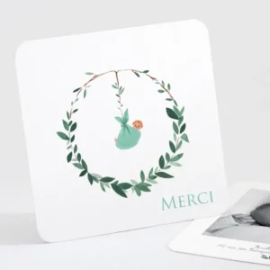 Remerciements naissance Couronne garcon*Faire-part Elégant Discount