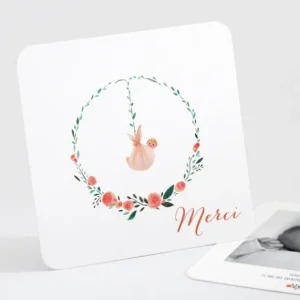 Remerciements naissance Couronne fille*Faire-part Elégant Discount