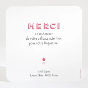 Remerciements naissance Celeste*Faire-part Elégant Online
