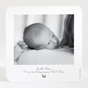 Remerciements naissance Couronne garcon*Faire-part Elégant Discount