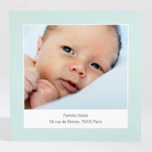 Remerciements naissance Calin parents*Faire-part Elégant Hot