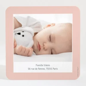 Remerciements naissance Calin frangine*Faire-part Elégant Sale