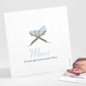 Remerciements naissance Doux sommeil*Faire-part Elégant Discount