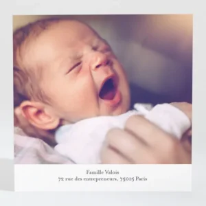 Remerciements naissance Doux sommeil*Faire-part Elégant Discount