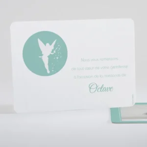Remerciements naissance Douce fee aux etoiles*Faire-part Elégant Fashion