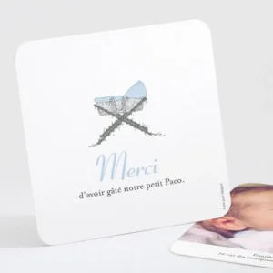 Remerciements naissance Doux sommeil*Faire-part Elégant Discount
