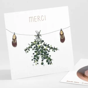 Remerciements naissance Deux petits pas*Faire-part Elégant Outlet