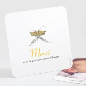 Remerciements naissance Doux sommeil*Faire-part Elégant Discount