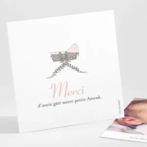 Remerciements naissance Doux sommeil*Faire-part Elégant Discount