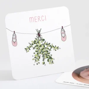 Remerciements naissance Deux petits pas*Faire-part Elégant Outlet