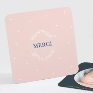 Remerciements naissance Douces branches*Faire-part Elégant New