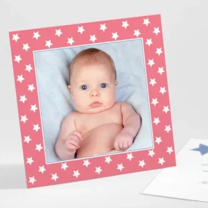 Remerciements naissance Etoiles tendance*Faire-part Elégant New