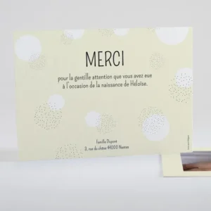 Remerciements naissance Etincelles*Faire-part Elégant Discount