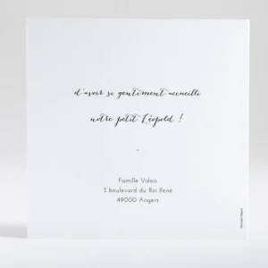 Remerciements naissance Elegante etoile*Faire-part Elégant Clearance