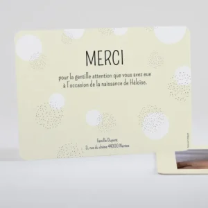 Remerciements naissance Etincelles*Faire-part Elégant Discount
