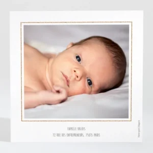Remerciements naissance Fee*Faire-part Elégant Hot