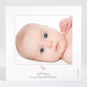 Remerciements naissance Flower*Faire-part Elégant Discount