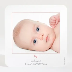 Remerciements naissance Flower*Faire-part Elégant Discount