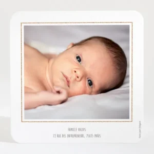 Remerciements naissance Fee*Faire-part Elégant Hot