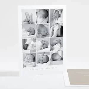 Remerciements naissance Galerie naissance*Faire-part Elégant Sale