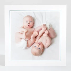 Remerciements naissance Jumeaux*Faire-part Elégant New