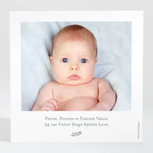 Remerciements naissance Jolies baies*Faire-part Elégant Fashion