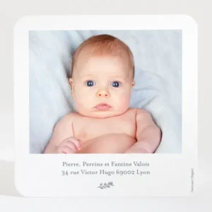 Remerciements naissance Jolies baies*Faire-part Elégant Fashion