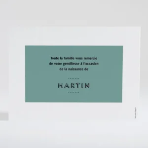 Remerciements naissance Just simple*Faire-part Elégant Online
