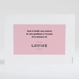 Remerciements naissance Just simple*Faire-part Elégant Online