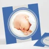 Remerciements naissance Larges rayures*Faire-part Elégant Online