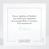 Remerciements naissance Lisere prenom paysage*Faire-part Elégant Fashion