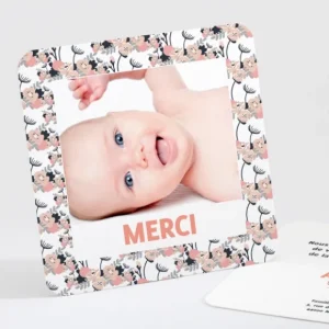 Remerciements naissance Liberty touch*Faire-part Elégant Best