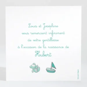 Remerciements naissance Magie des jouets*Faire-part Elégant Hot