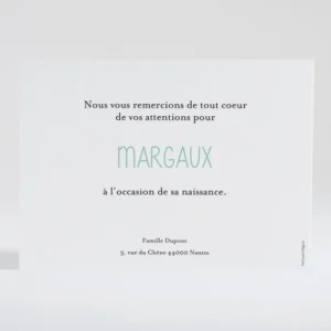 Remerciements naissance Multitude*Faire-part Elégant Hot