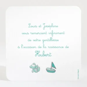 Remerciements naissance Magie des jouets*Faire-part Elégant Hot
