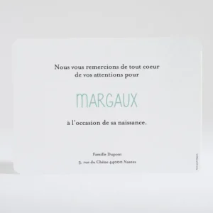 Remerciements naissance Multitude*Faire-part Elégant Hot