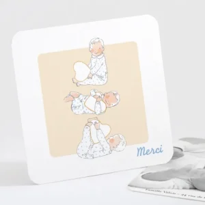 Remerciements naissance Mon petit coeur*Faire-part Elégant Discount