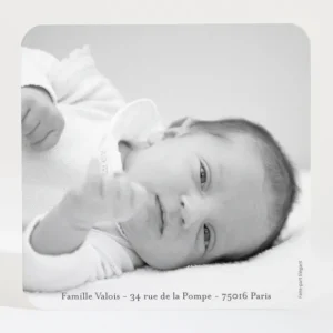 Remerciements naissance Mon petit coeur*Faire-part Elégant Discount