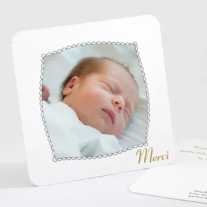 Remerciements naissance Petites poupees*Faire-part Elégant Online