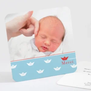 Remerciements naissance P'tit mousse*Faire-part Elégant Online