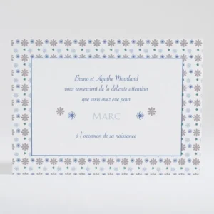 Remerciements naissance Pele-mele de fleurs*Faire-part Elégant Best