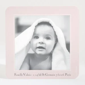 Remerciements naissance Petit dressing*Faire-part Elégant New
