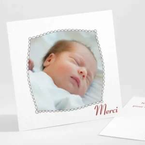 Remerciements naissance Petites poupees*Faire-part Elégant Online