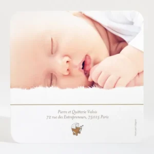 Remerciements naissance Promenade en landau*Faire-part Elégant Discount