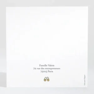 Remerciements naissance Petit monsieur*Faire-part Elégant Sale